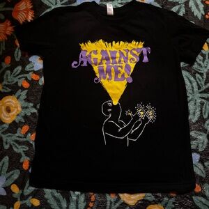 Against Me 2005 Tour Band shirt Size youth 12 on American apparel